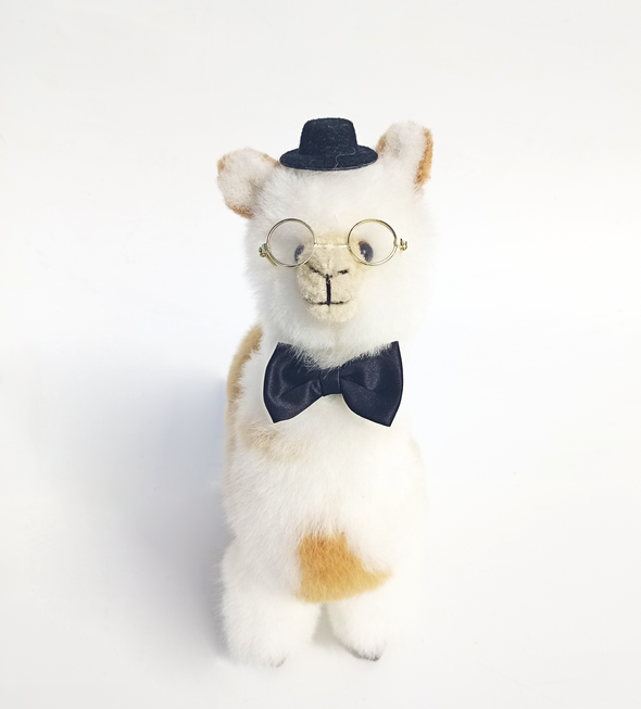 MIX BEIGE-WHITE MYSTIC STANDING ALPACA - Alpaca Retail