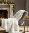 PREMIUM Luxury Baby Alpaca Suri Fur / Huacaya Fur Throw / Rug Art & Deco- White - Alpaca Retail