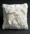 20″ x 20″ White Alpaca Suri fur Pillow Cover - Alpaca Retail