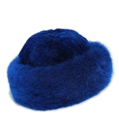 BLUE SUPER BABY ALPACA FUR HAT - Alpaca Retail