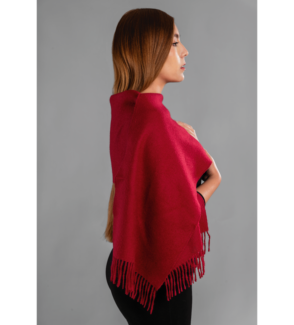 BURGUNDY BABY ALPACA SCARF - Alpaca Retail